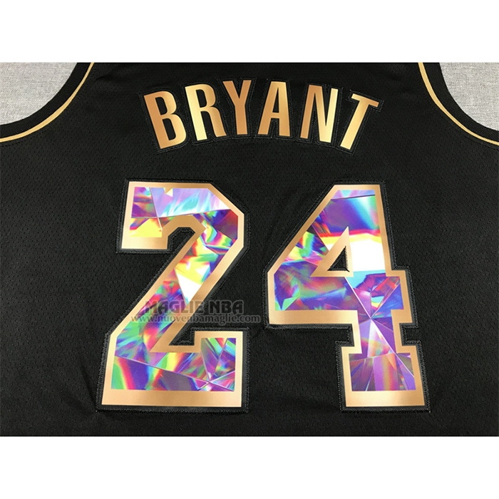 Maglia
 Kobe Bryant NO 24 Los Angeles Lakers Golden Edition 2021-22 Nero
